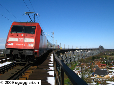 BR 101 058, Rendsburger Hochbrcke